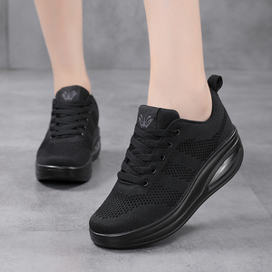 Ruideng 2025 femmes décontracté gros Sneaker respirant à lacets maille secouer chaussures <span class=keywords><strong>talon</strong></span> <span class=keywords><strong>compensé</strong></span> pour printemps été voyage pour la mère - Product Image 4