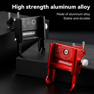 Support de téléphone en alliage d'aluminium Yueli pour guidon de vélo, réglable à 360 degrés pour la navigation - Product Image 4