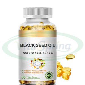Vitaspring Label Bulk Zwarte Zaadolie Softgels Capsule Immuunondersteuning Detox Haargroei Zwarte Zaadolie Softgels - Product Image 1