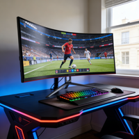 Moniteur de jeu incurvé 34 pouces 1800R 2K 3K 144Hz pour PC, vente en gros directe d'usine OEM ODM Rebekah