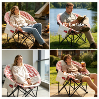 Chaise pliante élégante imprimée avec sac à logo, siège rembourré pour pique-nique en plein air, concert, cadeau promotionnel haut de gamme