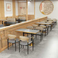 Restaurant-Möbelset Esszimmer Restauranttisch Stuhl Sitzbank für Restaurant Café-Möbel