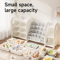 Nouvelle Armoire de Rangement pour Jouets de Bébé, Organisateur de Fournitures et Étagère à Livres en Plastique, Grande Capacité