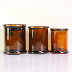 Recipientes de Vidrio de Lujo para Velas Resistentes al Calor Diseño de Fábrica Decoración para el Hogar Frasco para Vela Danubio con Tapa - Product Image 4