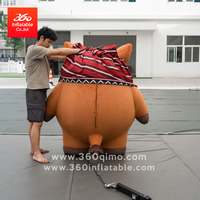 Vache géante gonflable personnalisée, mascotte de dessin animé, personnage gonflable pour défilé, événement, publicité de marque, décoration
