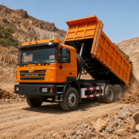 Camion lourd d'occasion Shacman F3000 Diesel 6x4 Euro 2, moteur Yuchai, conduite à gauche, 351-450 CV, caisse de chargement 6,2-8 m, capacité 30-50 tonnes, pour travaux de construction