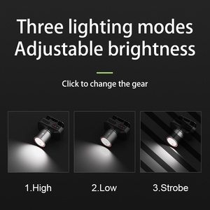 Lampe frontale <span class=keywords><strong>LED</strong></span> puissante et zoomable, étanche, rechargeable, avec batterie haute capacité et mise au point variable pour le <span class=keywords><strong>travail</strong></span> en extérieur - Product Image 4