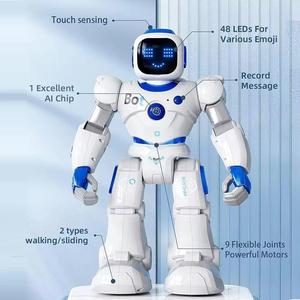 Juguete Educativo para Niños, <span class=keywords><strong>Robot</strong></span> Deslizante de Cuatro Ruedas, Programable, Interactivo, Controlado por Voz, con Aplicación DIY - Product Image 1