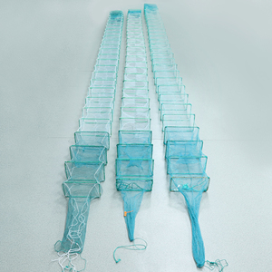 Trọng lượng nhẹ có thể gập lại tôm bẫy đôi Knot loại Cast Fishing <span class=keywords><strong>Net</strong></span> tiết kiệm không gian - Product Image 4