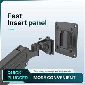 GE52 dudukan <span class=keywords><strong>Monitor</strong></span> ganda dapat diatur pegas Gas dengan fungsi sisipan cepat dasar Grommet untuk 2 lengan <span class=keywords><strong>Monitor</strong></span> layar - Product Image 4