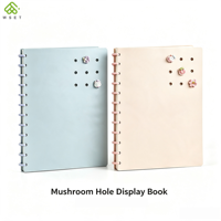 Classeur A4 à 20 pochettes perforées, étui de présentation amovible en PP imperméable, couverture décorative DIY, dossier de rangement pour documents de bureau
