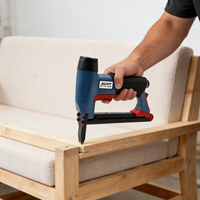ASCOTT 8016 Agrafeuse pneumatique industrielle à bec long 21GA pour matelas, travail du bois, rembourrage, certifiée CE, pistolet à agrafes pneumatique, grapadora
