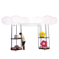 Tente de publicité en nuage extérieure personnalisée boule lumineuse gonflable à LED de Baiyun Gas Model Factory pour les activités de fête