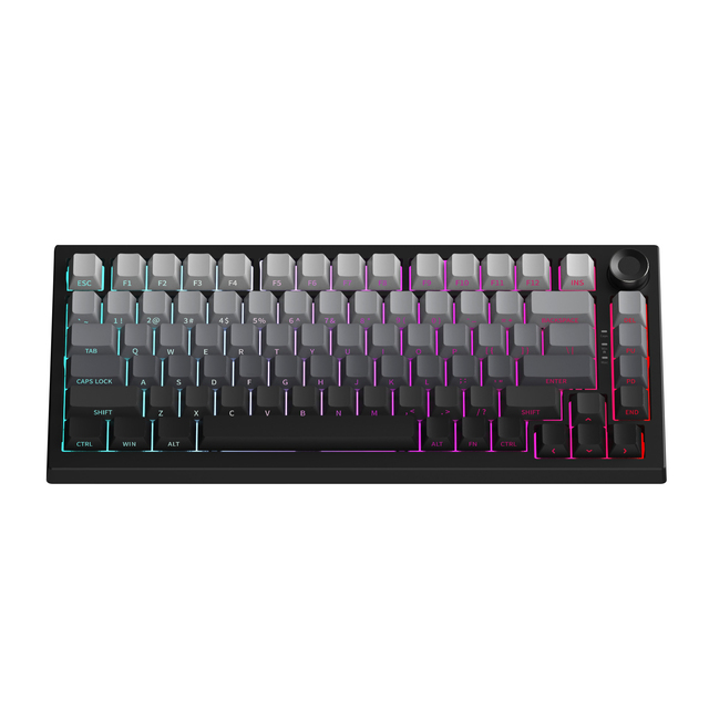 Hot New 82-Key 2.4GHz RGB Wireless Mechanical Gaming Keyboard 75% Red Switch USB Type-C for PC Laptop English Multimedia Knob