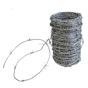 <span class=keywords><strong>Alambre</strong></span> <span class=keywords><strong>de</strong></span> púas <span class=keywords><strong>de</strong></span> acero inoxidable galvanizado <span class=keywords><strong>de</strong></span> alta resistencia que incluye 3 hilos calibre 12,5 calibre 16 para valla con rollos <span class=keywords><strong>de</strong></span> 500 <span class=keywords><strong>metros</strong></span> - Product Image 4
