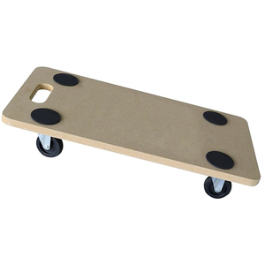 Chariot mobile en MDF avec roulettes pivotantes et surface antidérapante Chariot de transport de meubles - Product Image 3