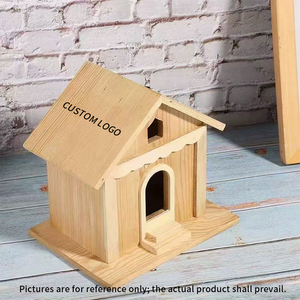 <span class=keywords><strong>Casetta</strong></span> per Uccelli da Appendere in Legno Lucidato, Fatta a Mano, Ecologica e Moderna - un Regalo Perfetto per i Giardini - Product Image 4