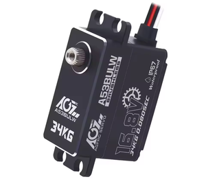 Servo numérique AGFRC A53BULW 4S haute tension 34KG 0.08Sec à vitesse rapide, brushless, profil bas, IP67 <span class=keywords><strong>WP</strong></span> pour Crawler / Buggy 1/10 - Product Image 1