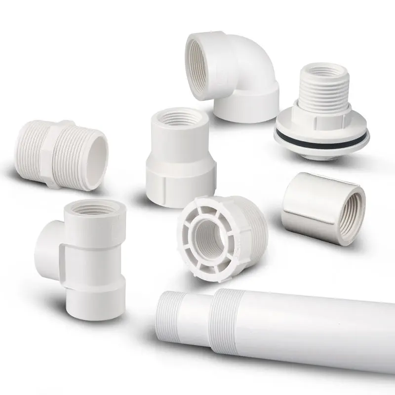 Factory wholesale various customized sizes of Water supply and drainage plastics CPVC and PVC pipe fittings