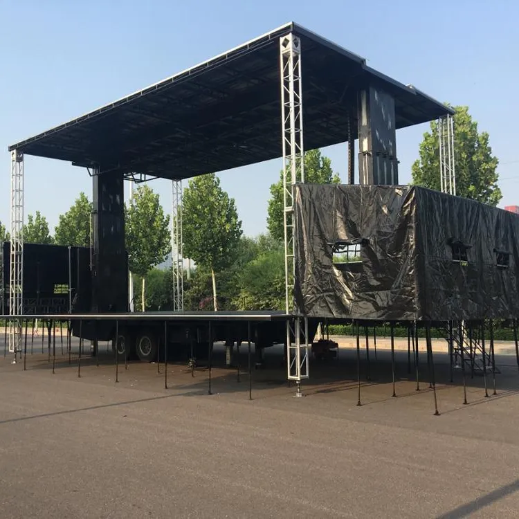 Cinese personalizzata 40 ft palco mobile SCATOLA camion RIMORCHIO