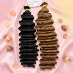 Extensiones de Cabello con Punta Plana y Ondas Profundas, las Más Vendidas – Naturales, Suaves, Sedosas y Duraderas con Unión de Queratina - Product Image 1