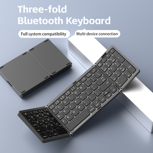Folding Wireless Rechargeable BT <strong>Keyboard</strong> Three-fold Thin BT <strong>Keyboard</strong> <strong>for</strong> iPad <strong>Tablet</strong> PC <strong>Keyboard</strong> - Product Image 4
