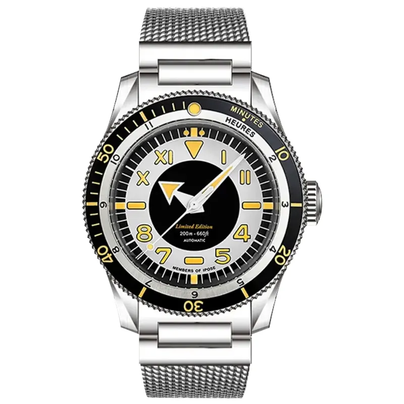 럭셔리 남성 시계 자동 날짜 스테인레스 스틸 밴드 GMT 발광 사파이어 케이스 40mm 손목 시계