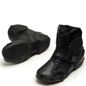 Botas de Motocicleta de Cuero, Deportivas, de Seguridad, de Alta Calidad, para Motocross y Carreras - Product Image 1