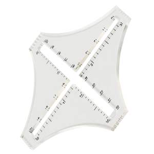 Medidor de Densidad de Punto Portátil de Plástico, Calculadora de Puntadas, Regla Contadora Transparente, Accesorio de Costura - Product Image 1