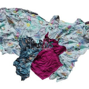Vente en gros de chiffons en tricot 100% coton chiffons industriels colorés pour le nettoyage des chiffons pour l'essuyage des revêtements déchets textiles catégorie de produits - Product Image 5