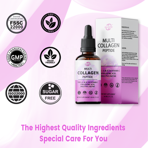 Haccp OEM ODM Gouttes liquides de peptides de collagène multiples hydrolysés pour soutenir la santé des cheveux, de la peau, des articulations et de l'intestin - Product Image 4