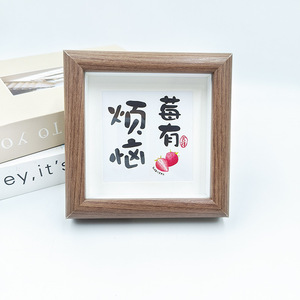 Cornice per foto <span class=keywords><strong>in</strong></span> <span class=keywords><strong>legno</strong></span> massello di quercia HOFINE fatta a mano 4x6 5x7 <span class=keywords><strong>scritta</strong></span> Laser creativa decorazione personalizzata prezzo - Product Image 6
