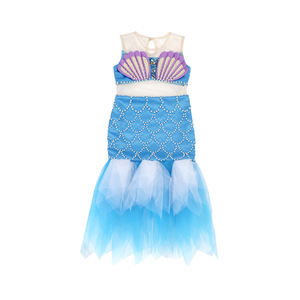ชุดเดรสเจ้าหญิงชุดนางเงือกสำหรับเด็กผู้หญิงชุดเดรสเจ้าหญิงผ้าตาข่ายประดับเลื่อมปลาชุดคอสเพลย์สำหรับงานเลี้ยงวันเกิดวันฮาโลวีน - Product Image 4