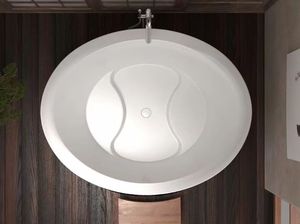 <span class=keywords><strong>Vasca</strong></span> <span class=keywords><strong>da</strong></span> <span class=keywords><strong>Bagno</strong></span> in Resina di Pietra Solid Surface per Due Persone con Seduta Profonda - Product Image 4