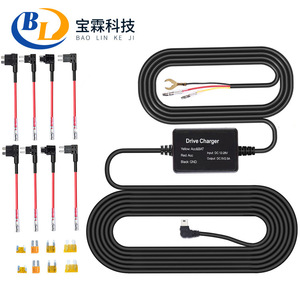 Car step-down cable 3-core time-lapse streaming dashcam 12V to 5V parking monitoring cable L165 - Product Image 1