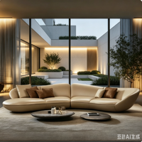 Ensemble de canapés en cuir véritable en forme de L de style européen, design minimaliste moderne, canapé multi-personnes pour grand appartement