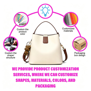 Servicio OEM: Bolsa Tipo Cubo Exquisita y Personalizada, Bolsa <span class=keywords><strong>de</strong></span> Lujo Ligera, Duradera y Reutilizable - Product Image 4
