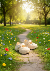 Sabots plateforme avec perles, style Mary Jane, chaussures d'été pour femmes et filles, taille 22, dessus en plastique souple et léger, semelle intermédiaire en EVA - Product Image 2