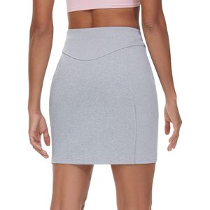Jupe de sport taille haute pour femme FOXA, mini-jupe crayon en coton et élasthanne tricoté, confortable pour l'entraînement et la détente - Product Image 2