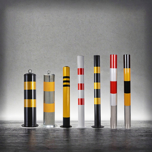 Dissuasore di Sicurezza Riflettente in Acciaio Giallo Certificato CE di Grado Ingegneristico, Marca <span class=keywords><strong>TL</strong></span>, 36 Pollici di Altezza <span class=keywords><strong>x</strong></span> 4,5 Pollici di Diametro, per Parcheggi Stradali - Product Image 3