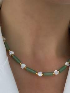 Kalung manik-manik mutiara grosir antik berdiri kustom mode Beruntung Barok mutiara kalung Choker perhiasan untuk wanita - Product Image 2