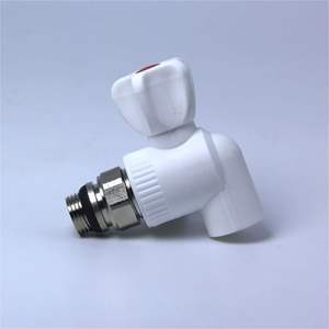 Acier inoxydable blanc de haute qualité de valve d'angle de <span class=keywords><strong>radiateur</strong></span> de garnitures de tuyau de PPR - Product Image 2