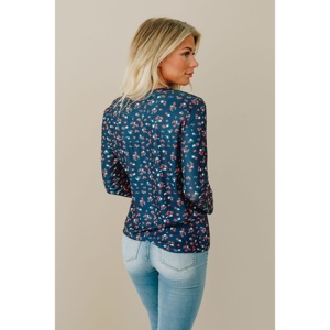 TD blusa Dainty donna manica lunga Design elegante e femminile - Product Image 3