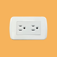 VBQN 16A 1gang 2 gang 3 gang 1 way Outlet American US Standard Outlet Electric PC Switch and Socket For House