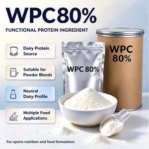 Proteína de Suero de Leche Concentrada WPC 80% al por Mayor, Proteína de Suero de Leche en Polvo para Aumentar Masa Muscular en el Gimnasio, Aislado Puro a Granel para Adultos - Product Image 2