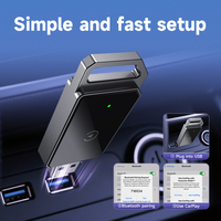 Adaptateur sans fil CarPlay et Android Auto 2-en-1 Convertir le dongle filaire en sans fil avec une connexion stable de 5Ghz pour IOS 10 + Android