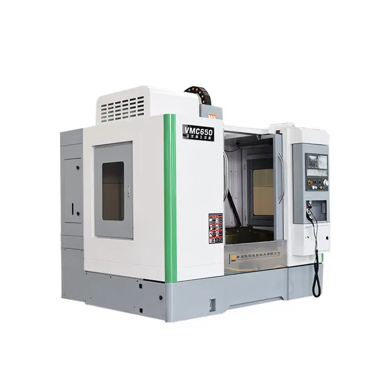 VMC650 cnc işleme makinesi 3 eksen frezeleme makine dikey fanuc cnc kontrolör vmc makinesi