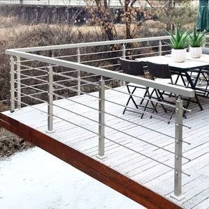Barandilla de Acero Inoxidable 304 para <span class=keywords><strong>Escaleras</strong></span>, Diseños de Barandas Metálicas de Varilla Sólida para Terrazas y Decks - Product Image 3