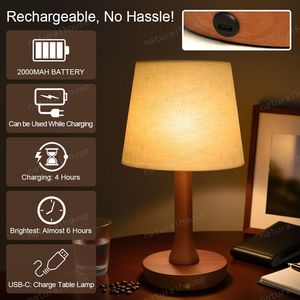 Xu Hướng Phong Cách USB Có Thể Sạc Lại Cao Su Gỗ Cơ Sở LED Ánh Sáng Cảm Ứng Bảng Điều Khiển Bàn Đèn Ban Đêm Cho Phòng Ngủ Nghiên Cứu Nhà Hàng - Product Image 4