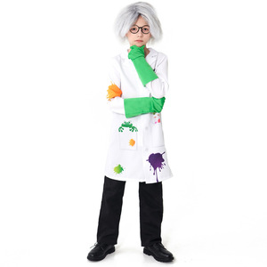 Costume da Cosplay di Halloween pazzo scienziato Costume da festa pazzo per bambini carnevale pazzo Festival vestiti - Product Image 4